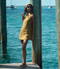 BENNETTE DRESS -- GOLDEN OLIVE