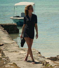 FAYBELLE DRESS -- NAVY