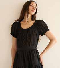 FREDERICA TOP -- BLACK