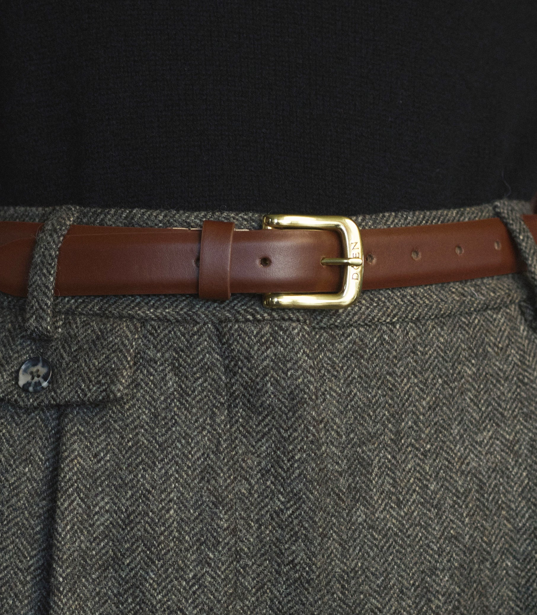 COLT BELT -- MARRONE BOX CALF