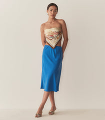ELOWENA SKIRT -- BLUE TOURMALINE