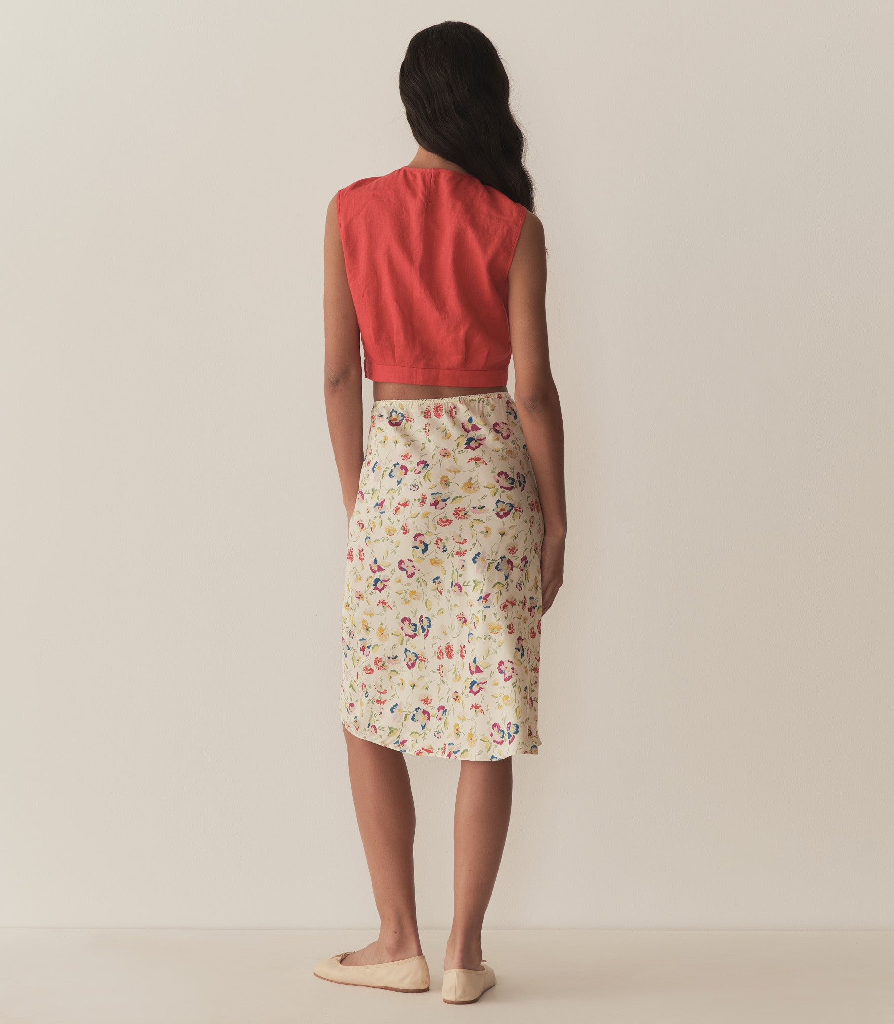 ELOWETTE SKIRT -- WINDSWEPT BLOOMS