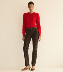 LINDON SWEATER -- CERISE