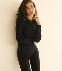 LULA CAPRI PANT -- BLACK