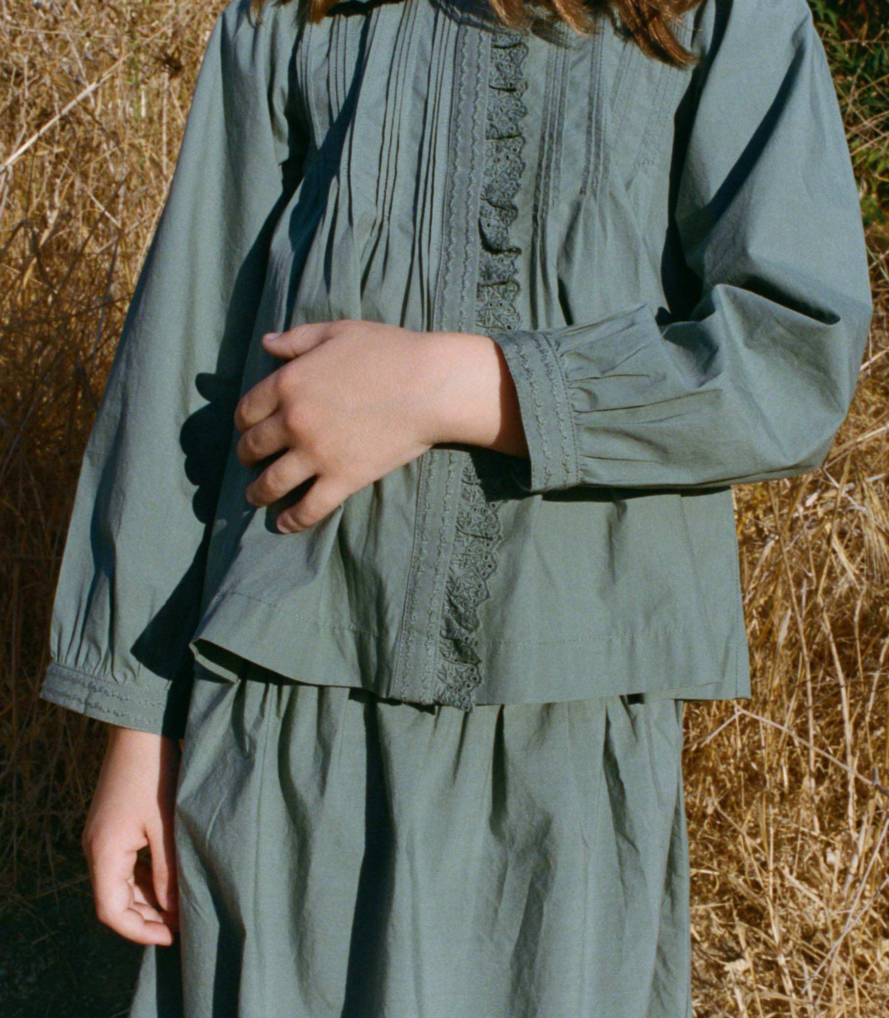 LYDIE TOP -- SOFT SPRUCE