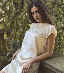 PERLE DRESS -- VANILLA