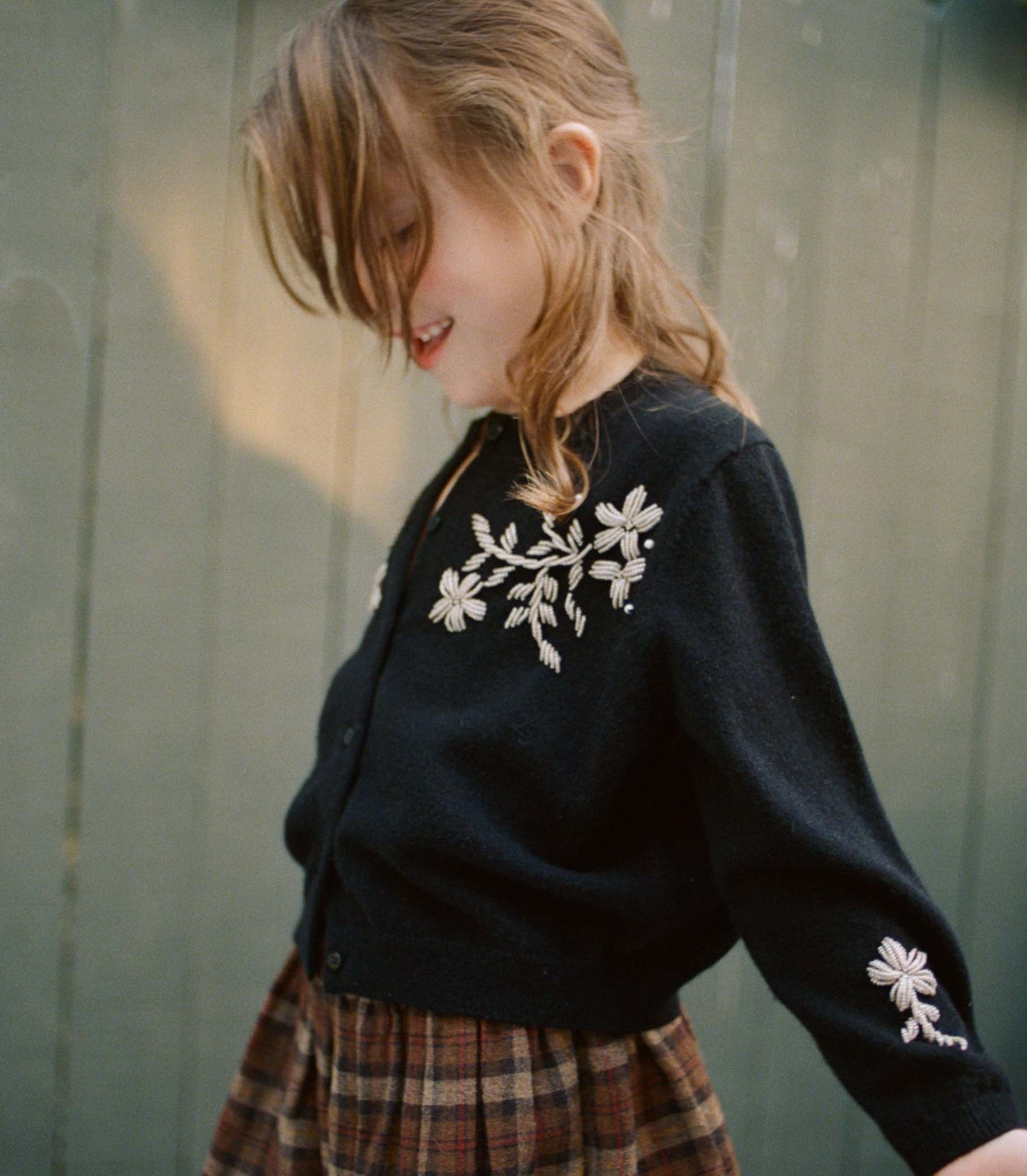 PETIT TRESOR CARDIGAN -- BLACK