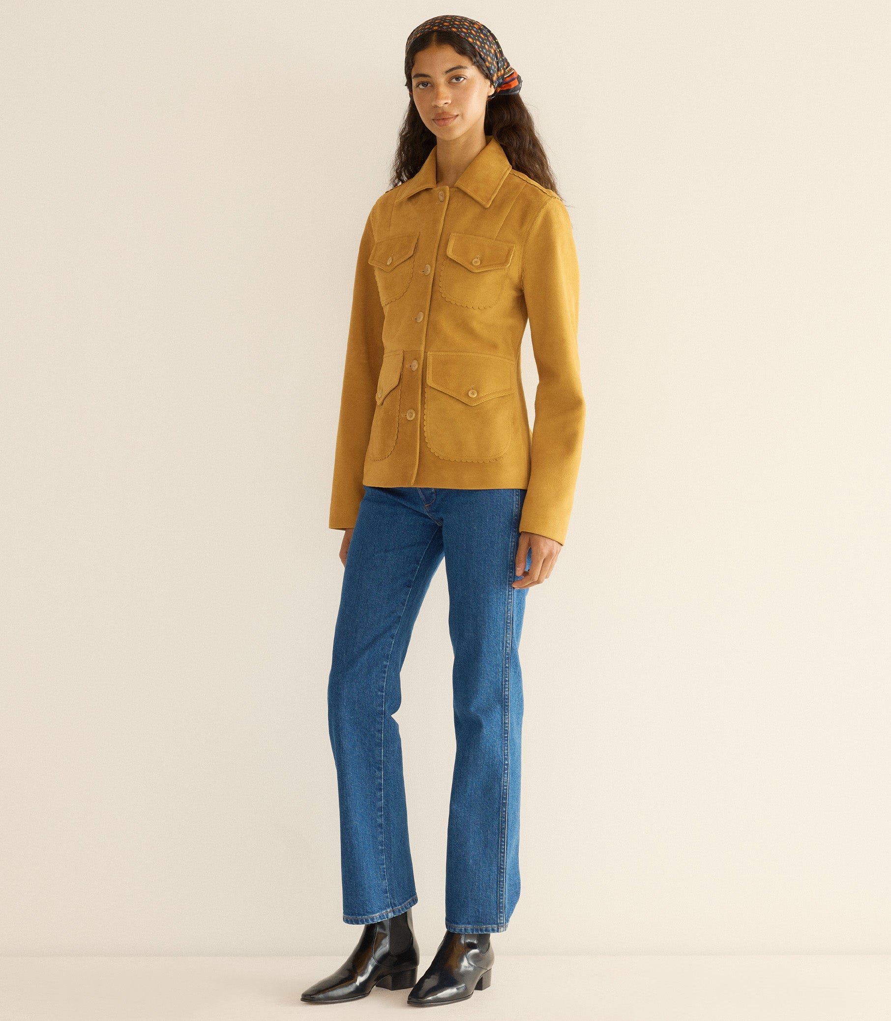 VARTAN JACKET -- WILD CHICORY